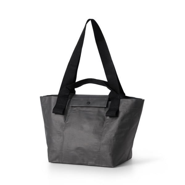 ポリプロピレンたためるミニトートバッグ ダークグレー