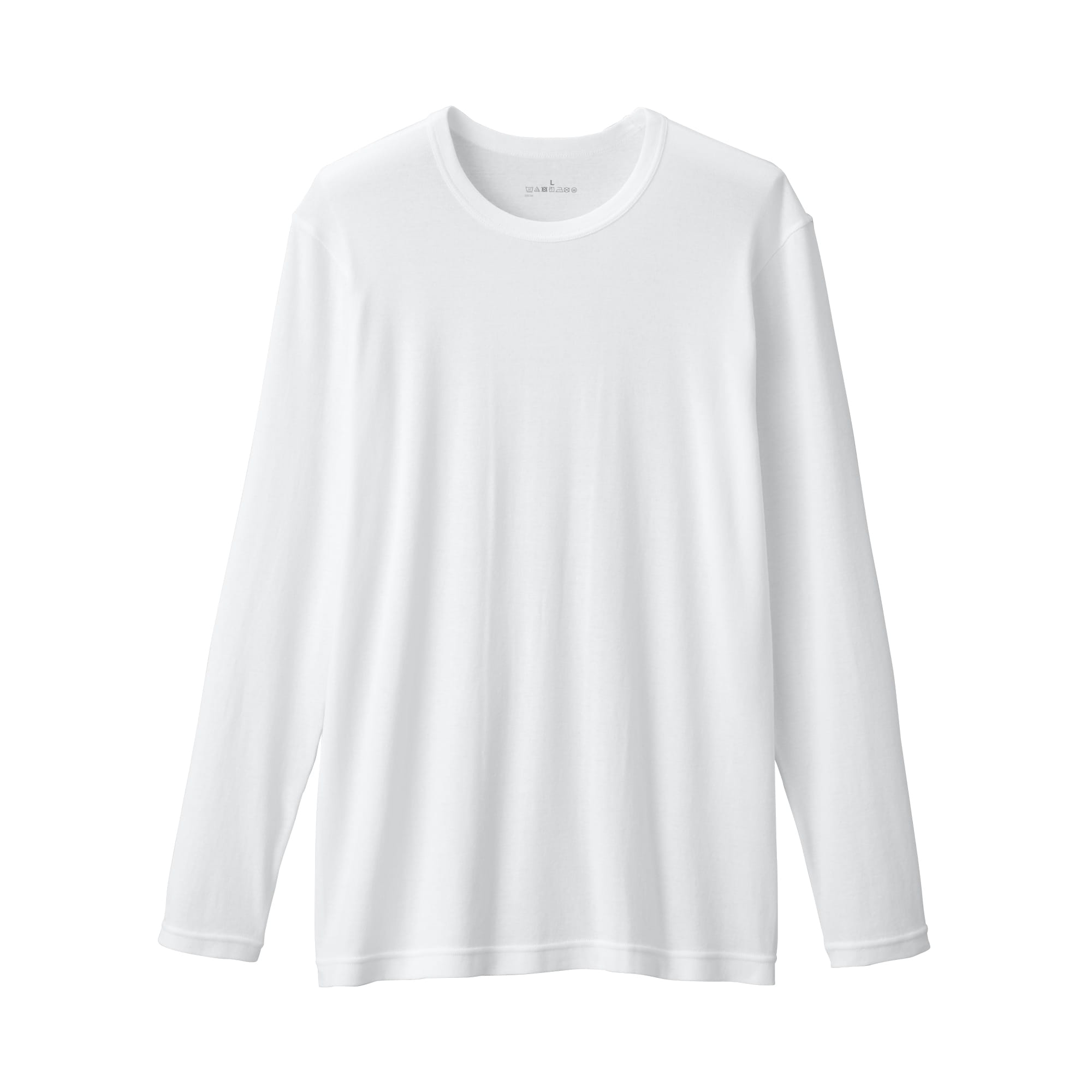 紳士　あったか綿　クルーネック長袖Ｔシャツ