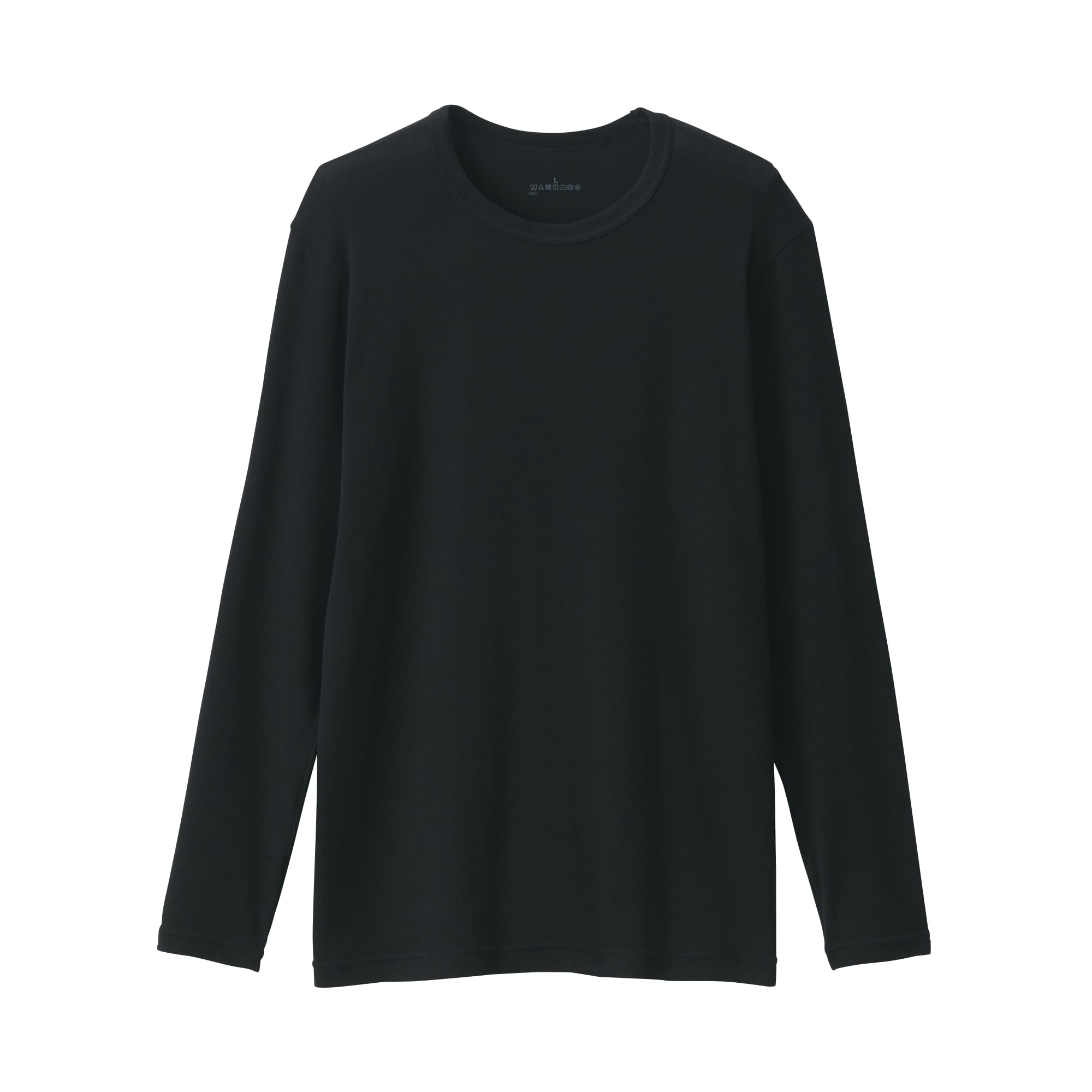 紳士　あったか綿　クルーネック長袖Ｔシャツ
