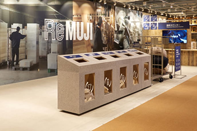 資源回収エリアの写真