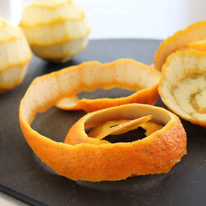 柑橘の皮の画像