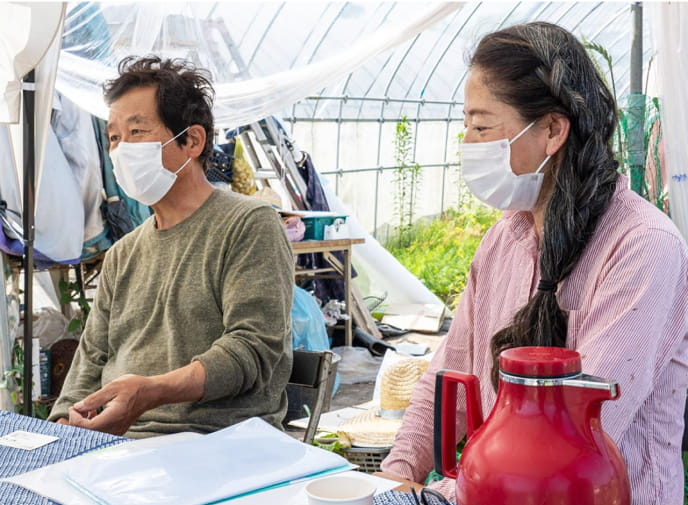 有機JAS認定農家　チヨちゃんの野菜の生産者様写真