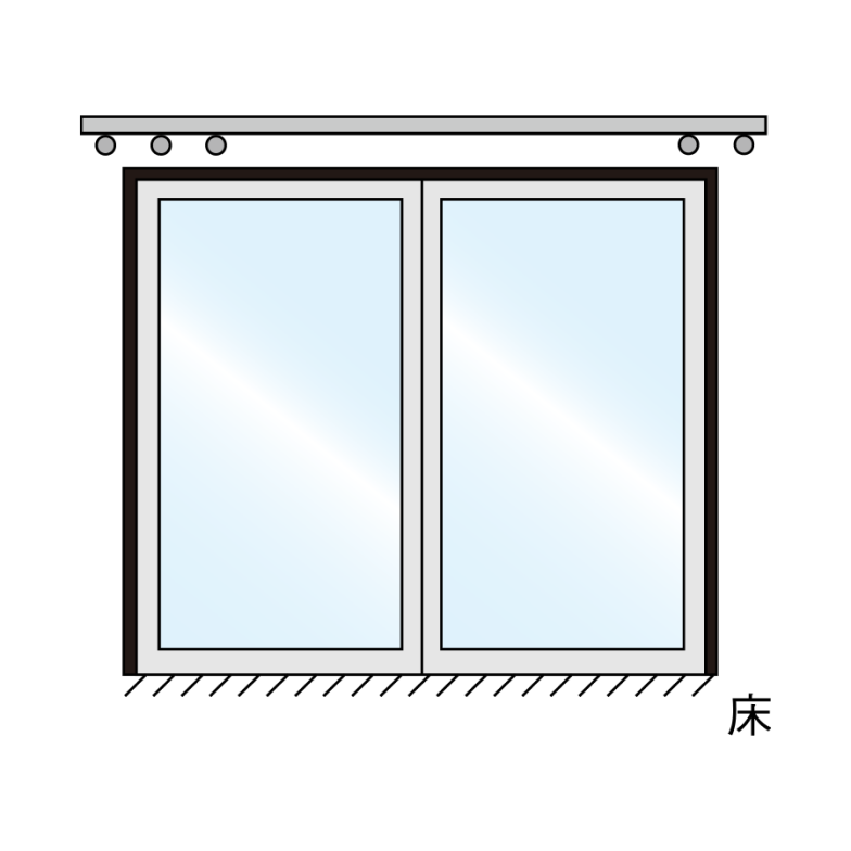 防炎 ポリエステル平織りロールスクリーン・チェーンタイプ／ライト