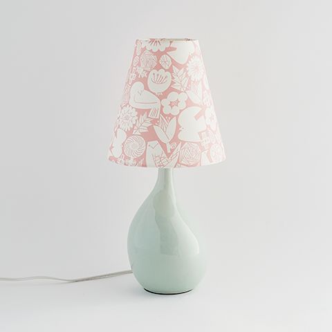 AIL VASE LAMP Palegreen × Pink