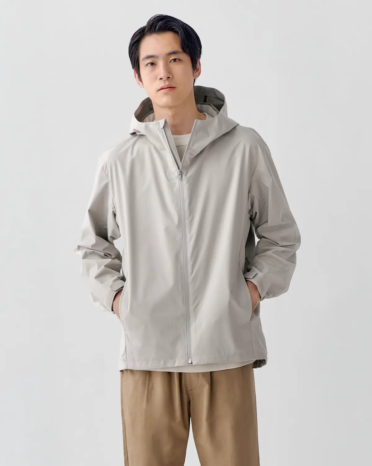 紳士　透湿撥水フードジャケット