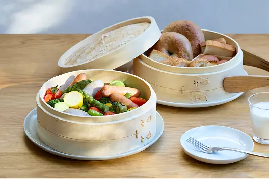 蒸して、そのまま食卓へ 竹材 蒸篭（せいろ）
