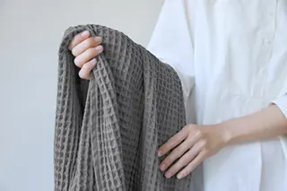 ワッフル織りのタオルのイメージ画像