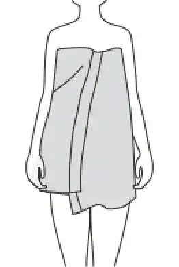 バスタオルのイラスト