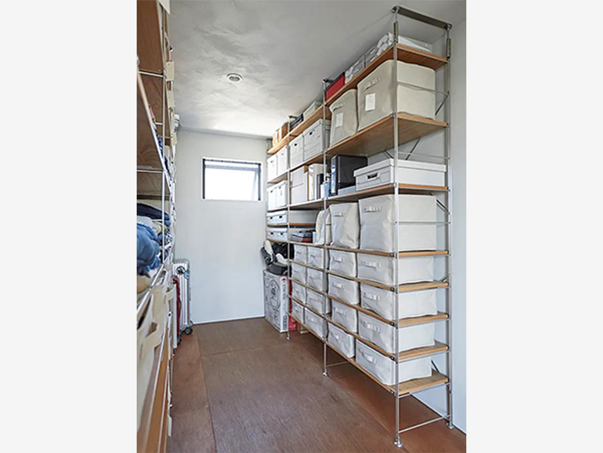 ユニットシェルフつっぱりパーツ取り付けのイメージ