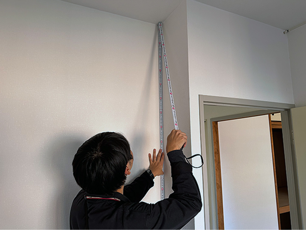 お部屋の採寸のイメージ