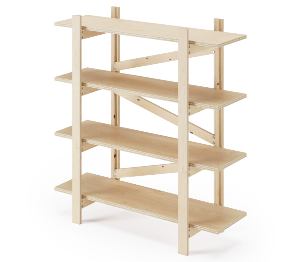 ボードファニチャーT字脚シェルフ