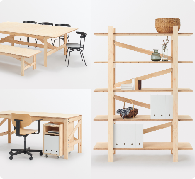 T字脚シリーズ画像