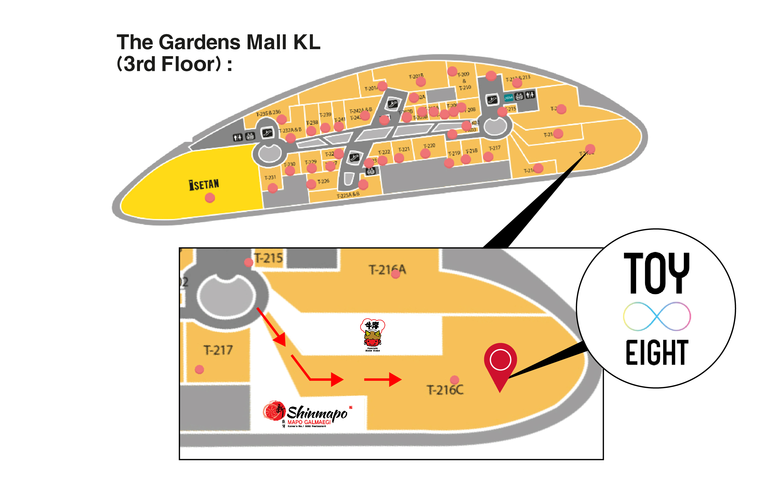 The Gardens Mall - Floor Guide