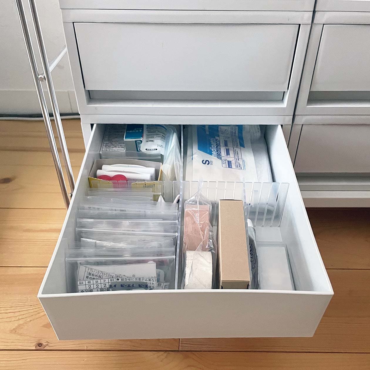 無印良品　ケース引出式　各種 ポリプロピレンケース引出式・横ワイド・浅型 幅37×奥行26