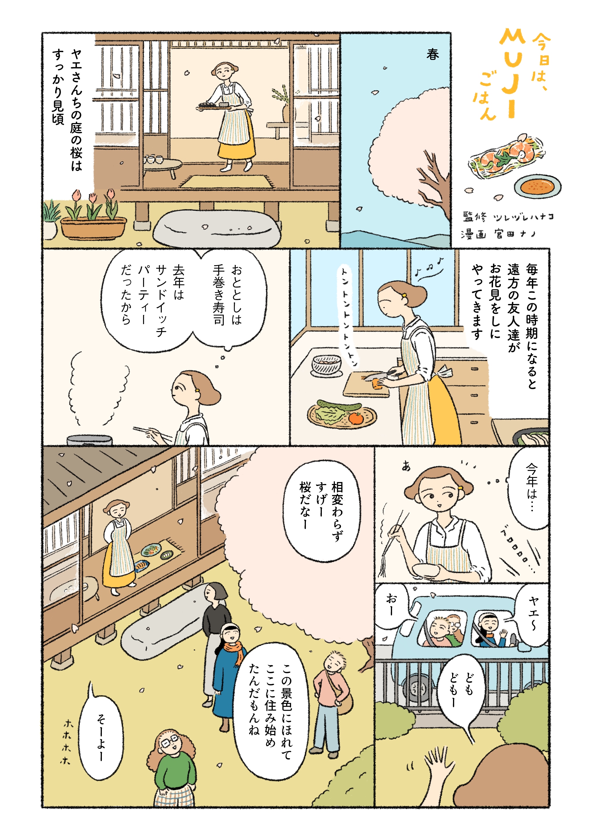 今日は、MUJIごはん（春巻き）
