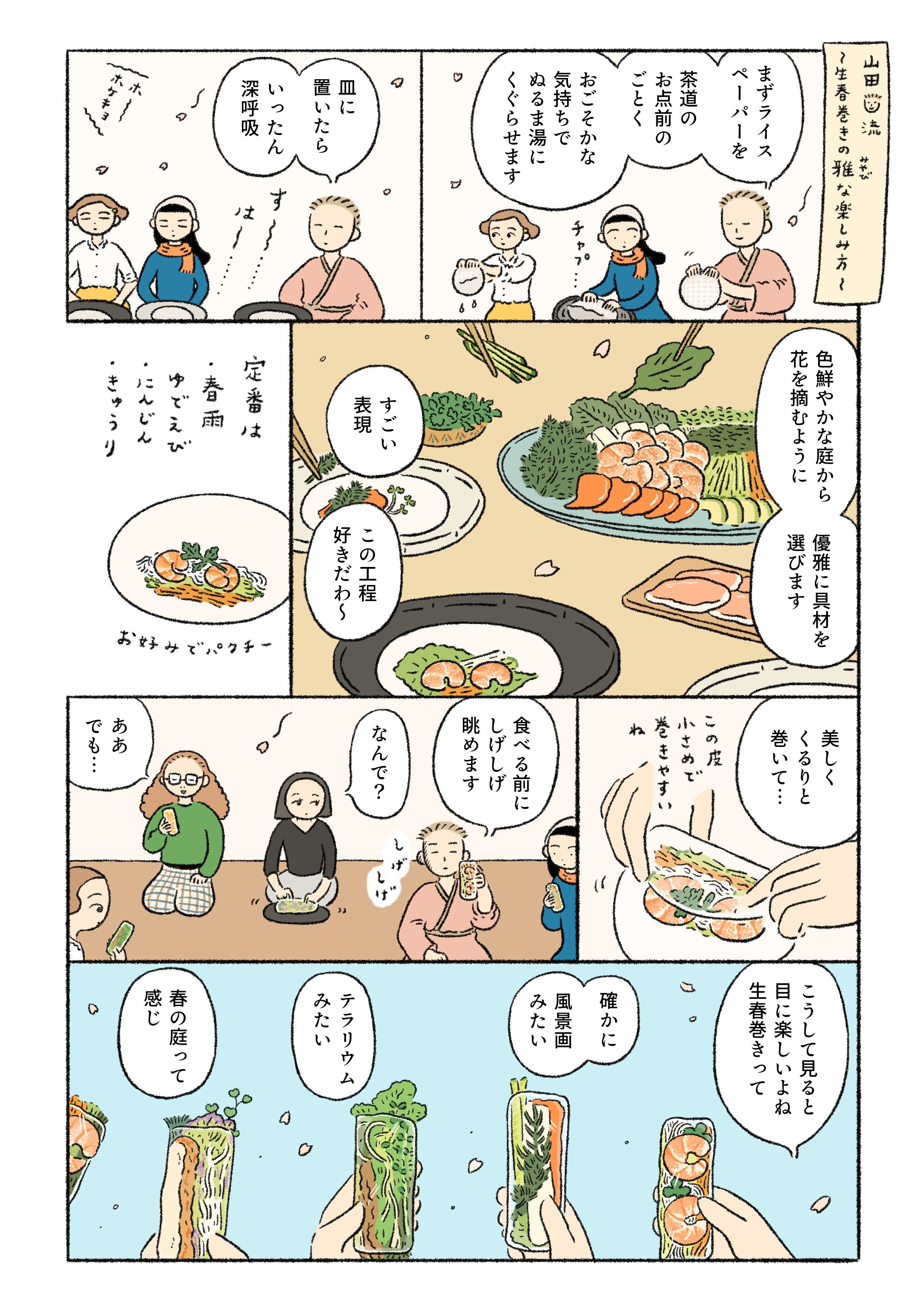 今日は、MUJIごはん（春巻き）