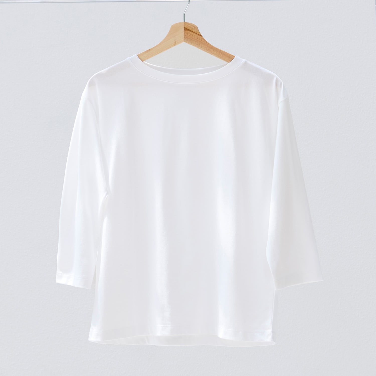スタッフのリアルな着こなし ｜ ボートネック 七分袖Tシャツ ｜ 無印良品