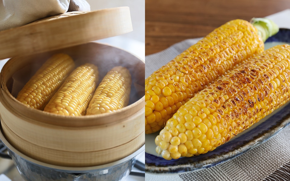 甘さと香ばしさを味わう、とうもろこし