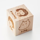 木のおもちゃ　もくもく絵本　女の子ver.（英語版）