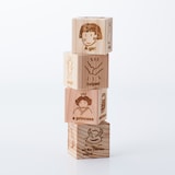 木のおもちゃ　もくもく絵本　女の子ver.（英語版）