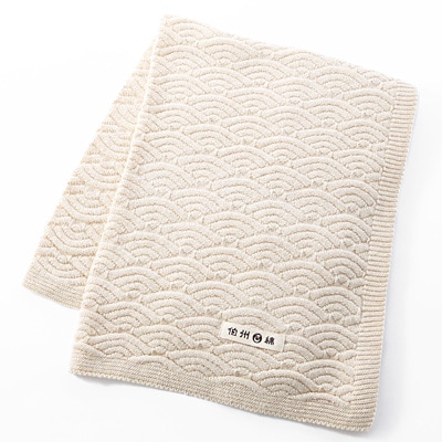 伯州綿 ブランケット（おくるみ） 青海波