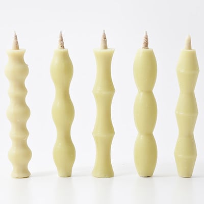 七尾の和ろうそく　ななお　こま燭台セット