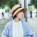 埼玉県　田中帽子の麦わら帽子「つば広（アリス）」