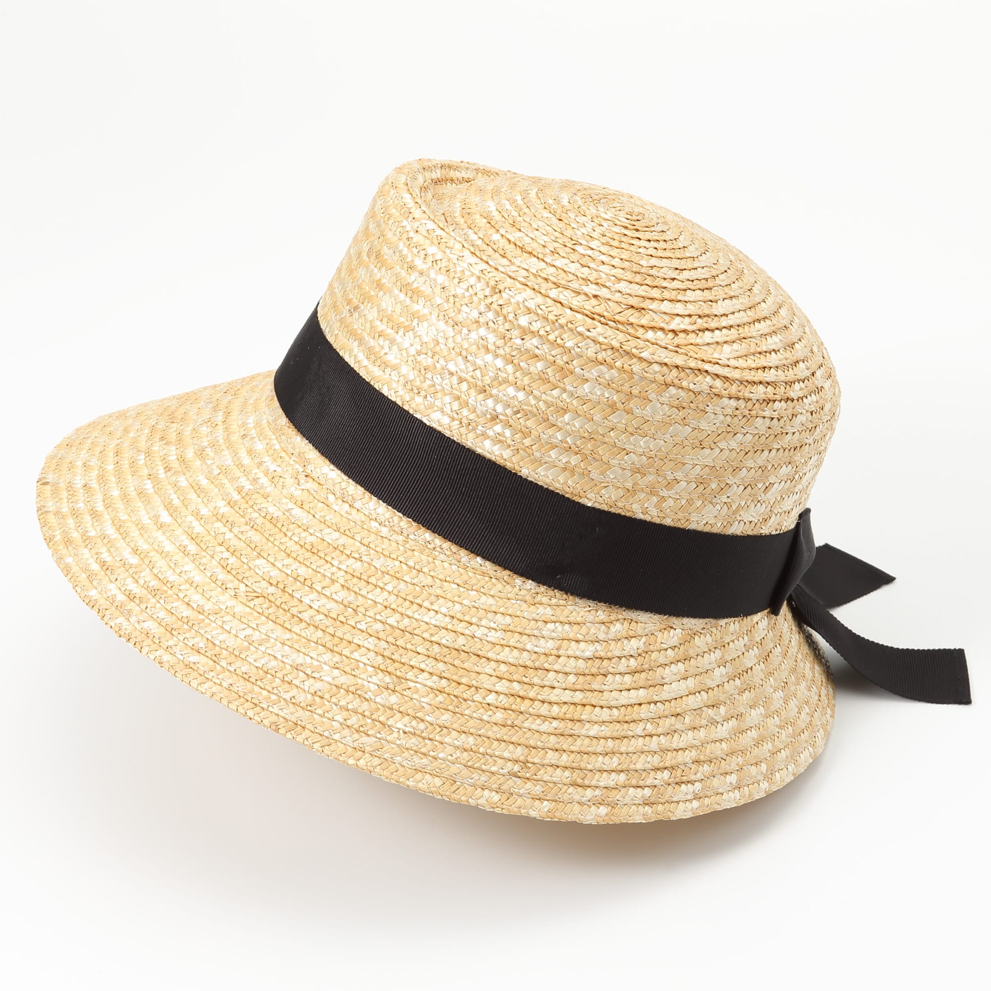 埼玉県　田中帽子の麦わら帽子「つば広（アリス）」