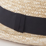 埼玉県　田中帽子の麦わら帽子「中折れ帽（ノア）」ナチュラル