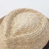 埼玉県　田中帽子の麦わら帽子「中折れ帽（ノア）」ナチュラル