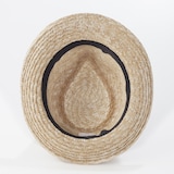 埼玉県　田中帽子の麦わら帽子「中折れ帽（ノア）」ナチュラル