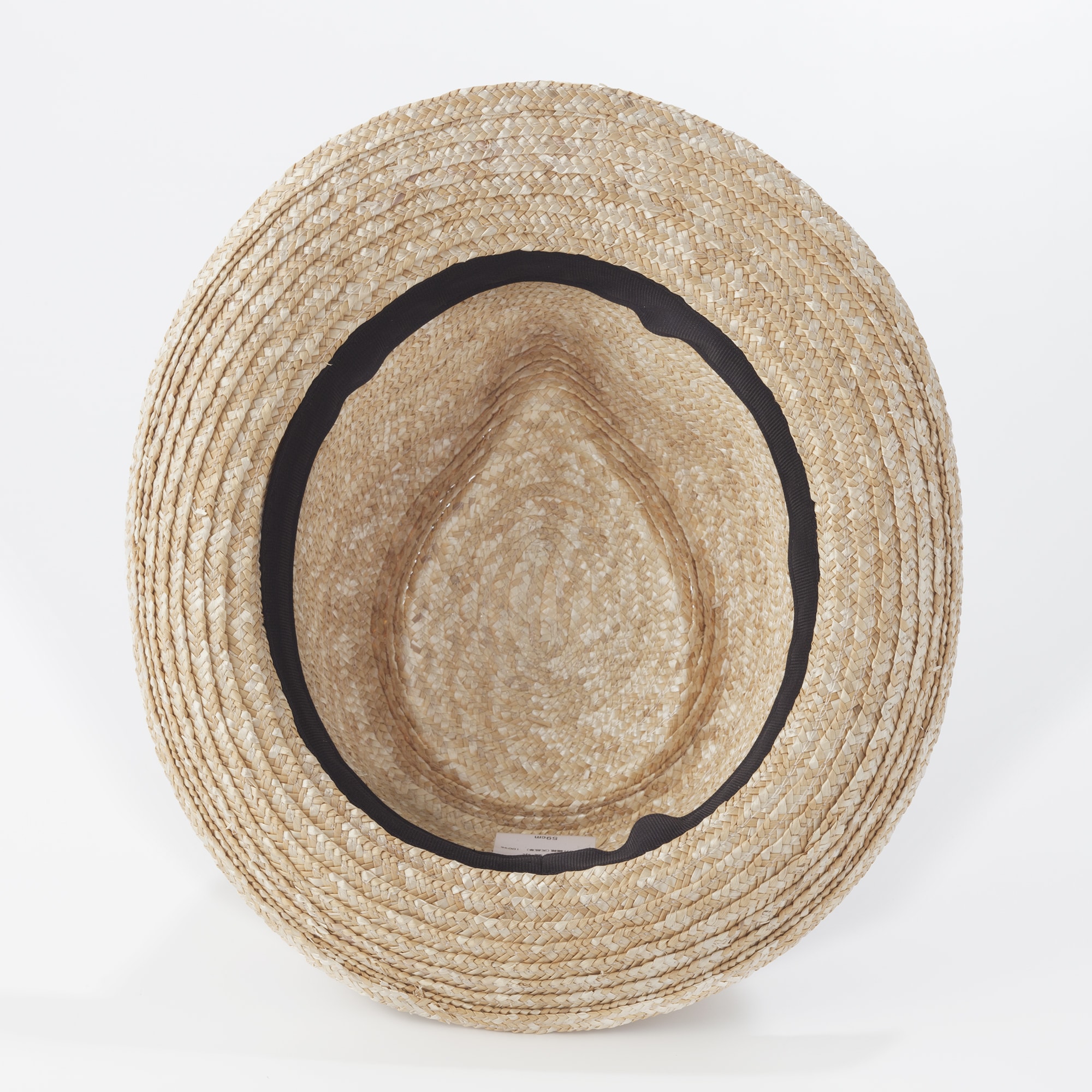 埼玉県　田中帽子の麦わら帽子「中折れ帽（ノア）」ナチュラル