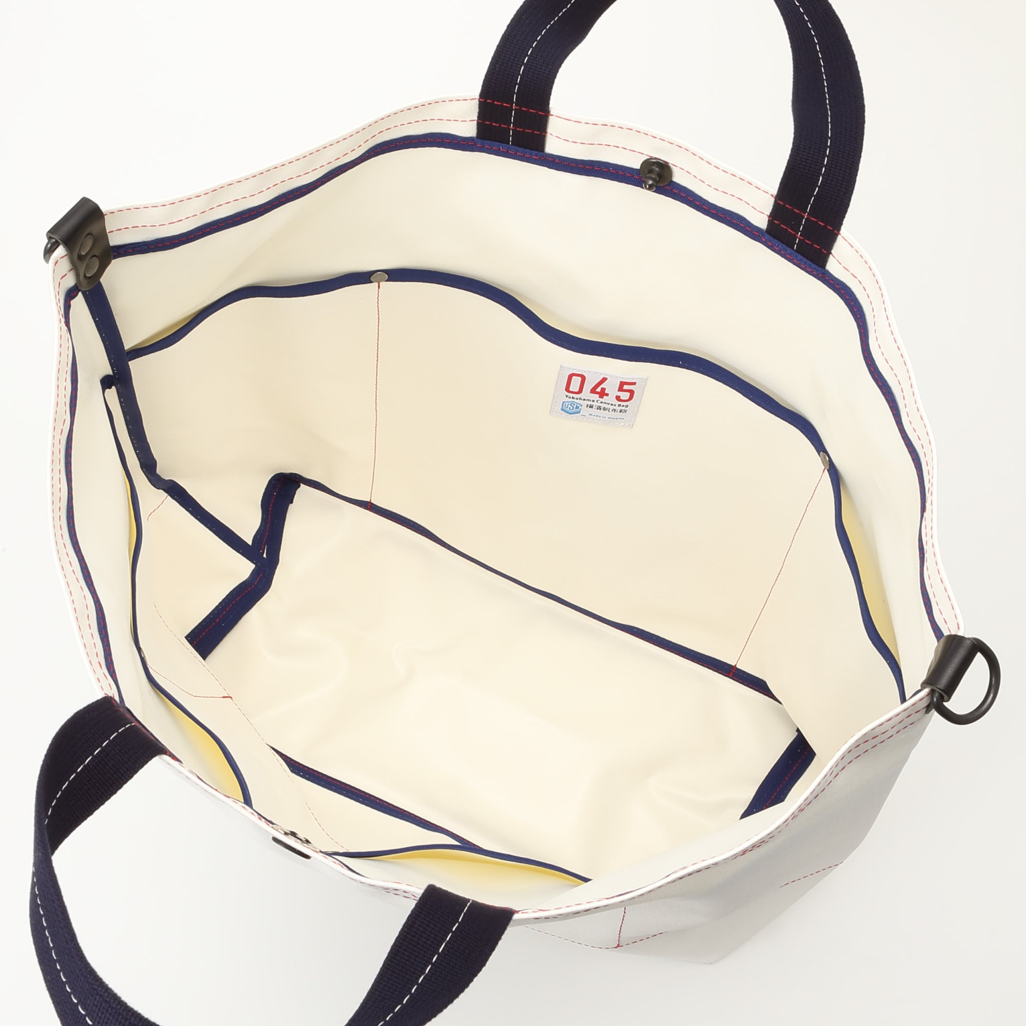 横濱帆布鞄 A ホワイト（森野艦船帆布）