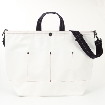 横濱帆布鞄 A ホワイト（森野艦船帆布）