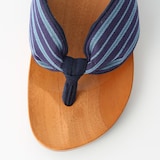 ｍｉｚｕｔｏｒｉの下駄「紺つむぎ」　L（２５.５～２６ｃｍ）