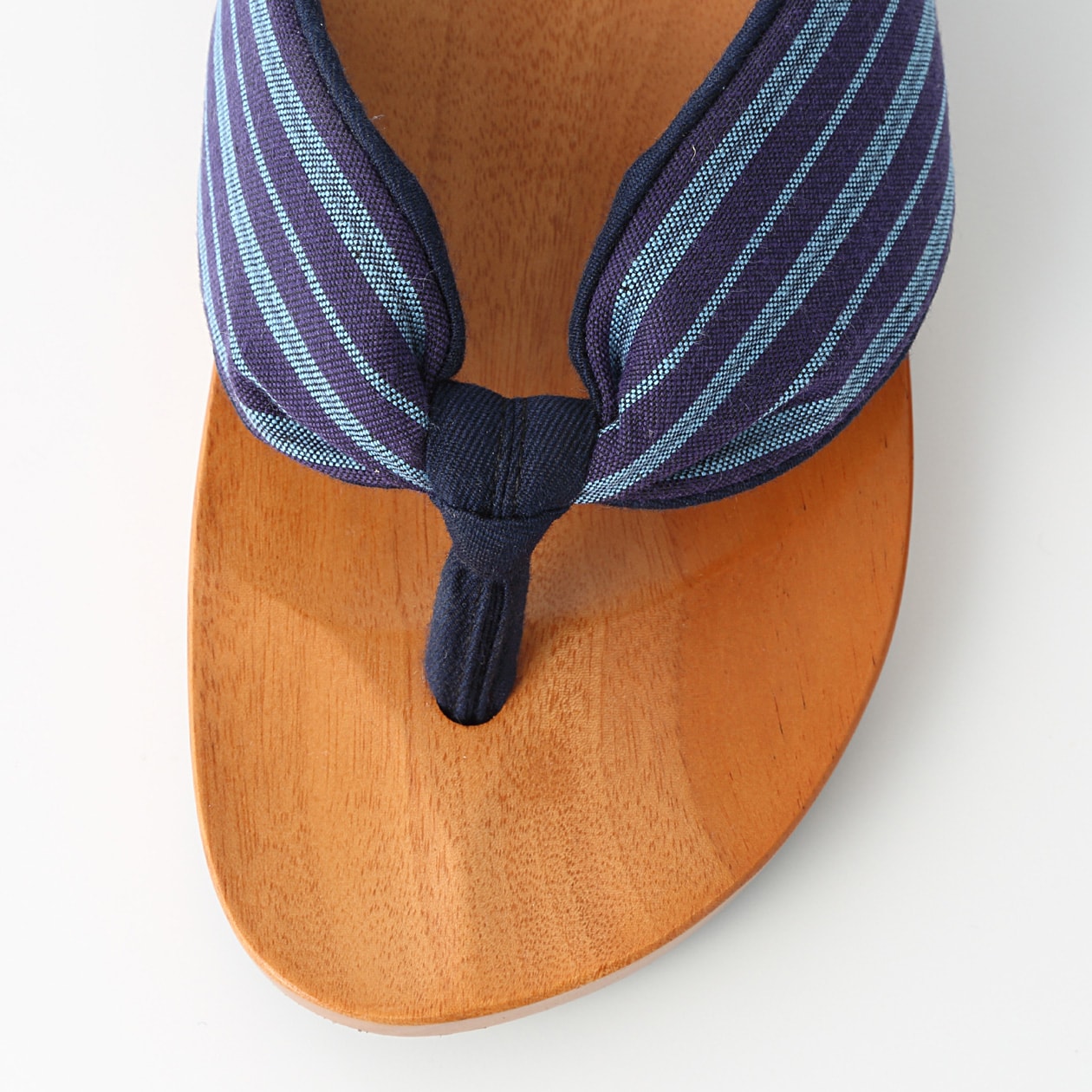 ｍｉｚｕｔｏｒｉの下駄「紺つむぎ」　L（２５.５～２６ｃｍ）