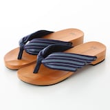 ｍｉｚｕｔｏｒｉの下駄「紺つむぎ」　ＬＬ（２６.５～２７ｃｍ）