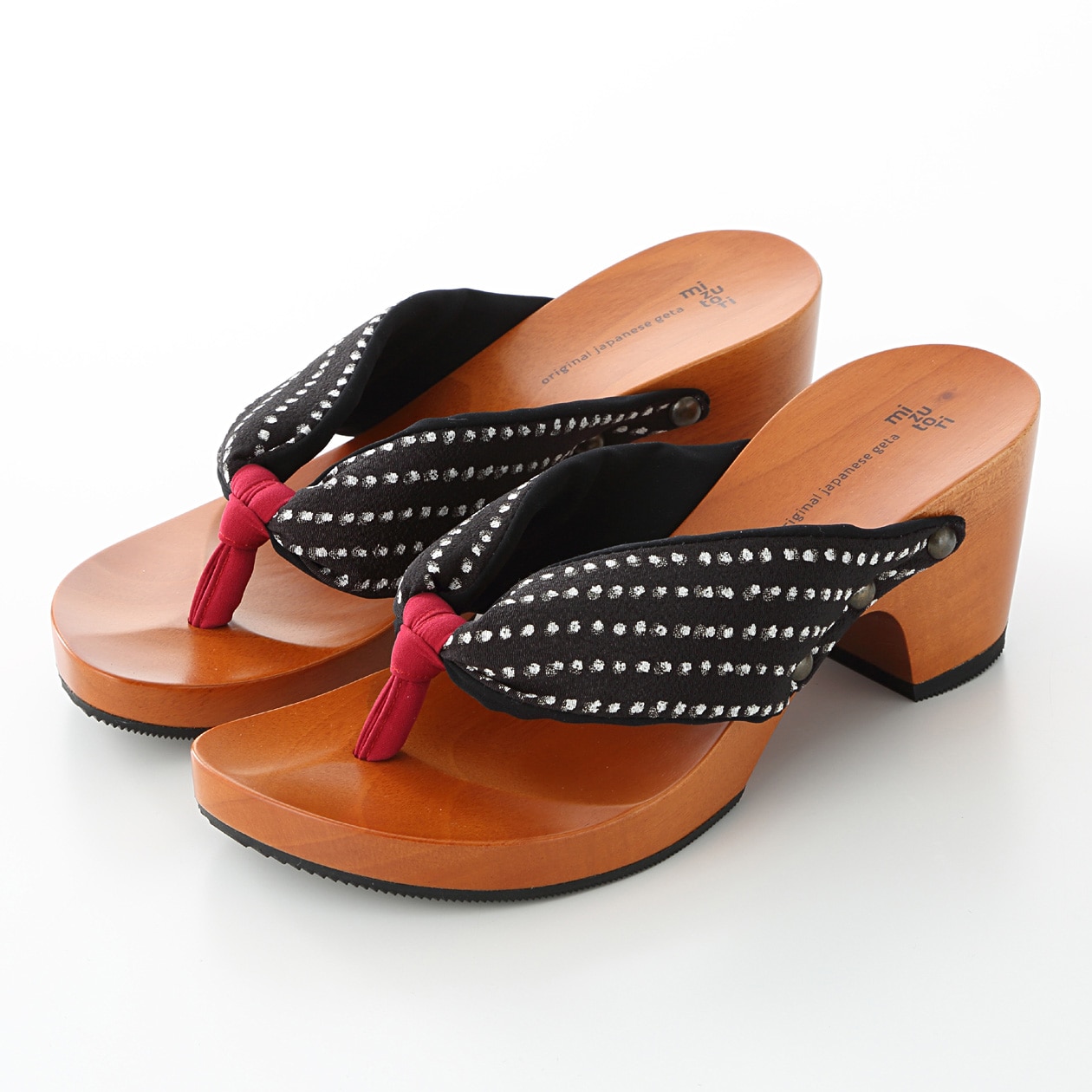 ｍｉｚｕｔｏｒｉの下駄「ドット」　Ｓ（２２〜２２.５ｃｍ）