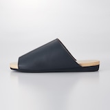 木のルームシューズ　黒L　（25.5～27ｃｍ）