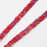 南部裂織　ネックストラップ　赤