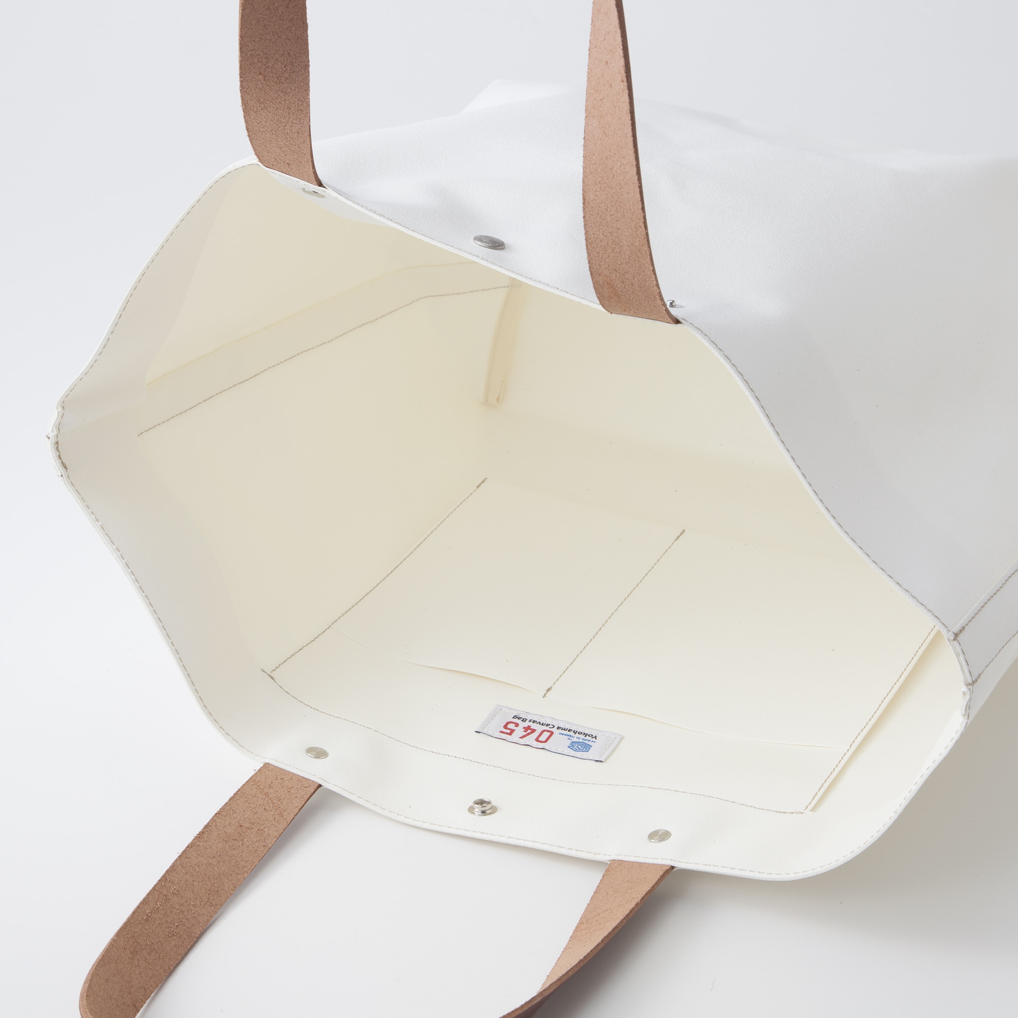 横濱帆布鞄 D ホワイト（森野艦船帆布）