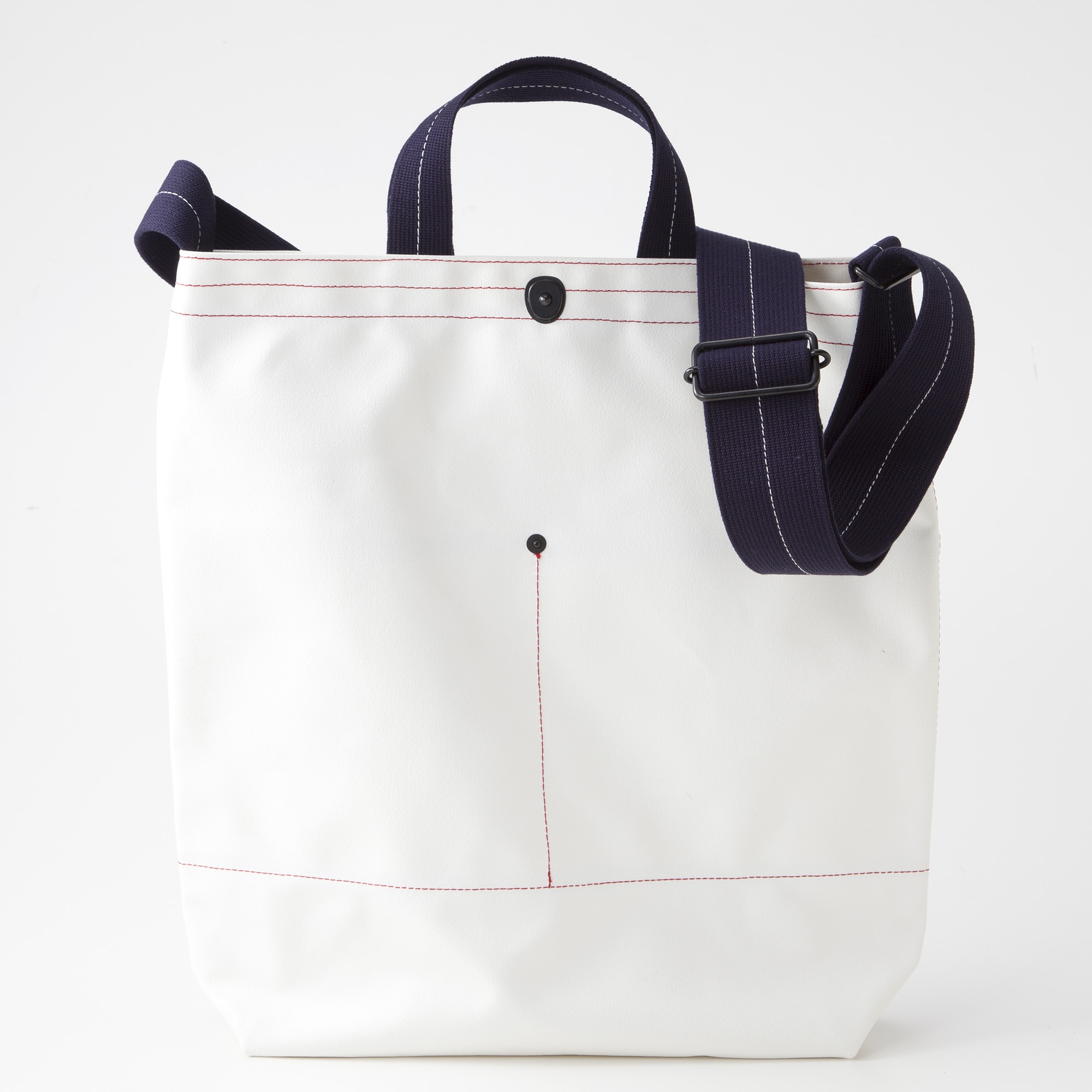 横濱帆布鞄 Ｆ ホワイト（森野艦船帆布）