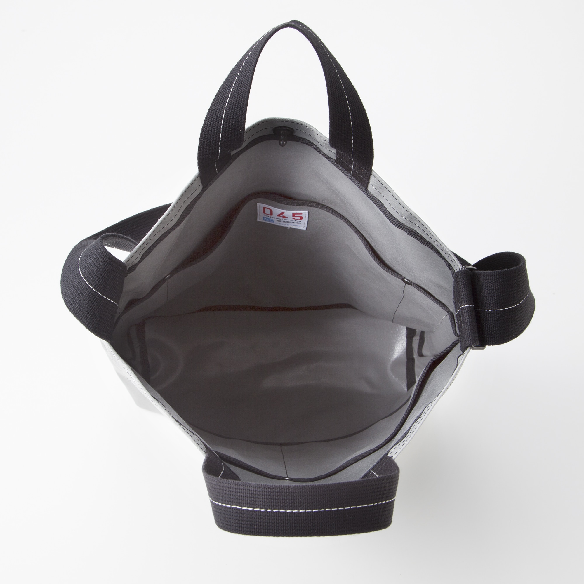 横濱帆布鞄 Ｆ グレー（森野艦船帆布）