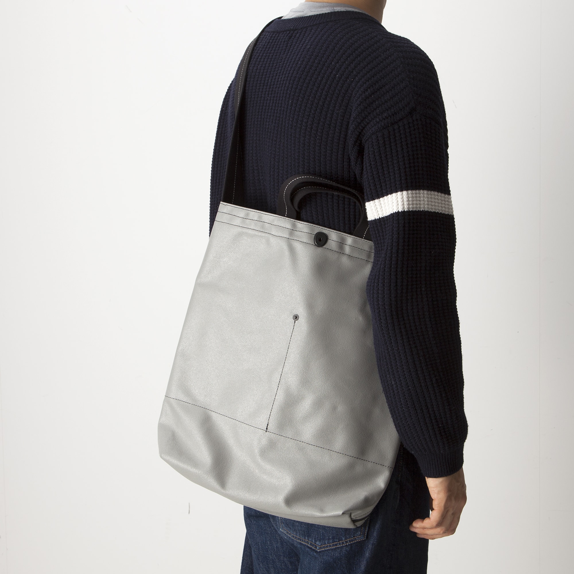 横濱帆布鞄 Ｆ グレー（森野艦船帆布）