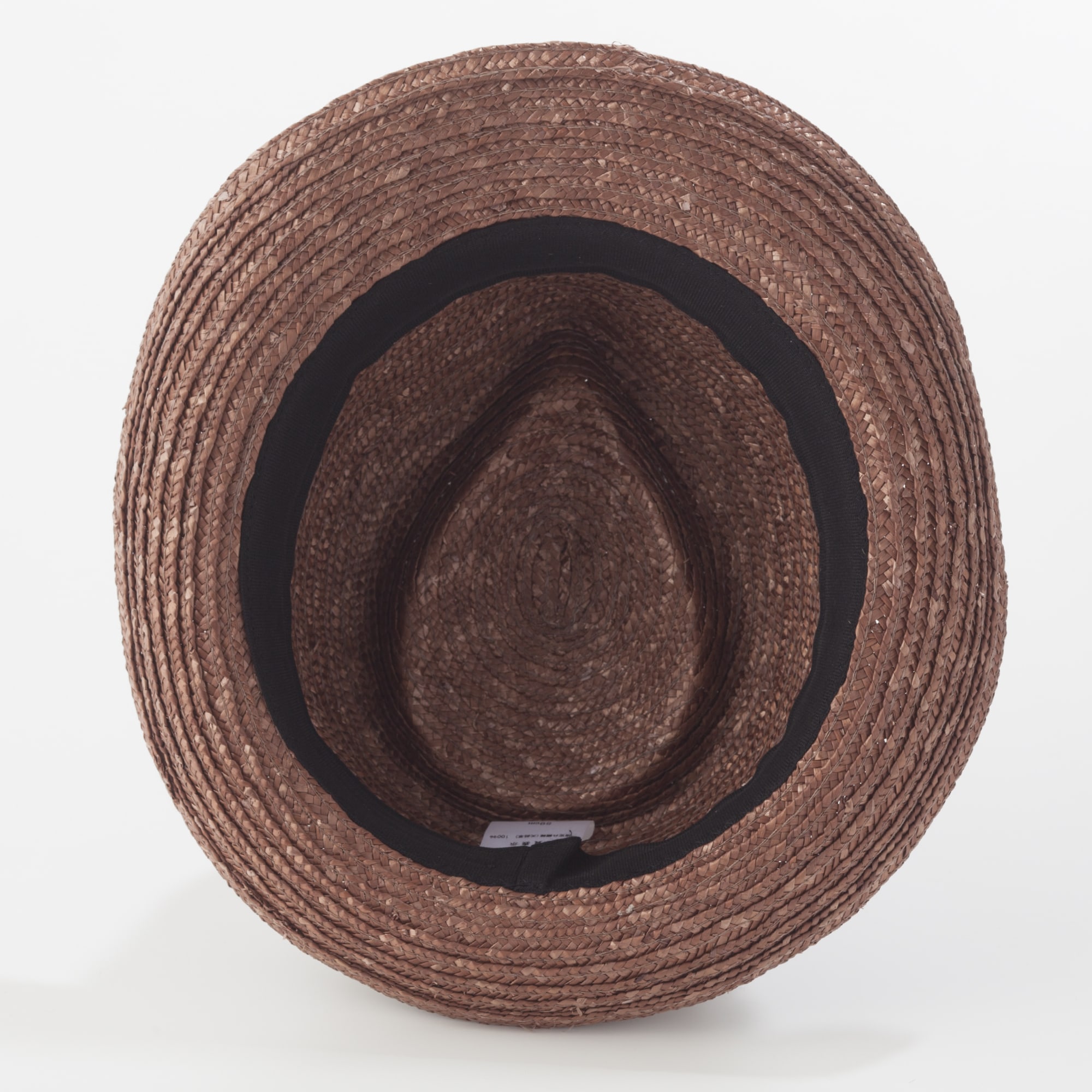 埼玉県　田中帽子の麦わら帽子「中折れ帽（ノア）」ブラウン
