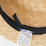 埼玉県　田中帽子の麦わら帽子「中折れ帽（ノア）」ブラウン