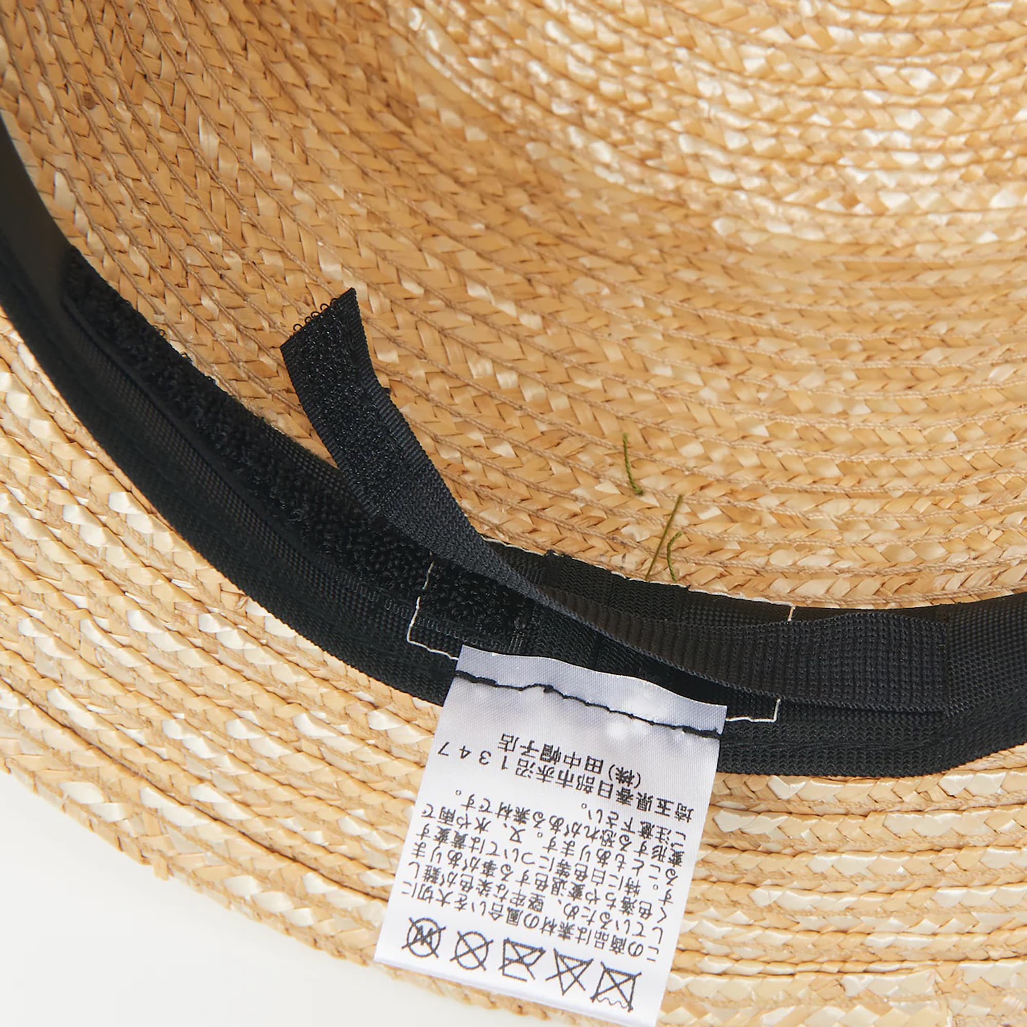 埼玉県　田中帽子の麦わら帽子「中折れ帽（ノア）」ブラウン