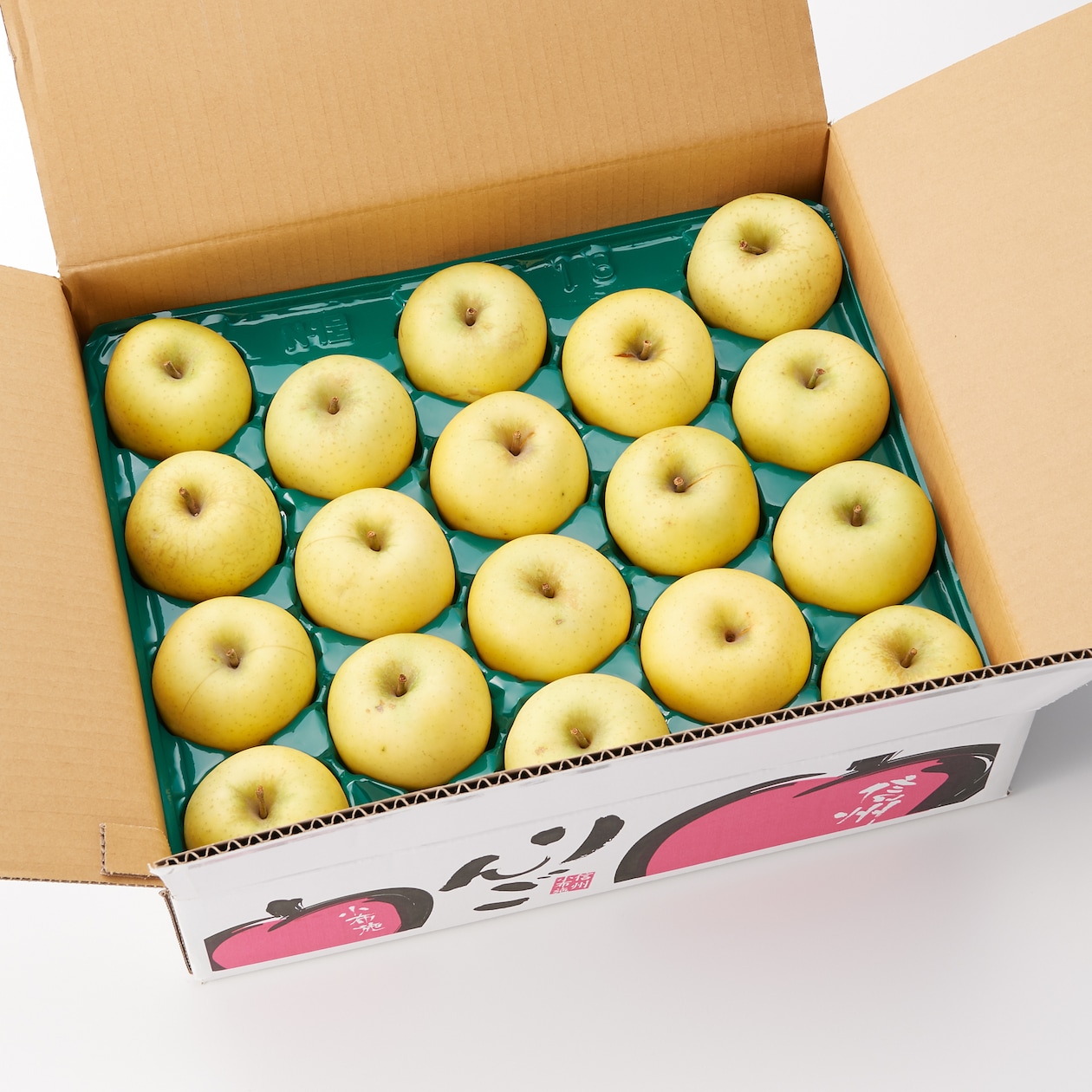 信州産　川上農園の完熟りんご「シナノゴールド」 家庭用・約５ｋｇ（１４～２０玉）