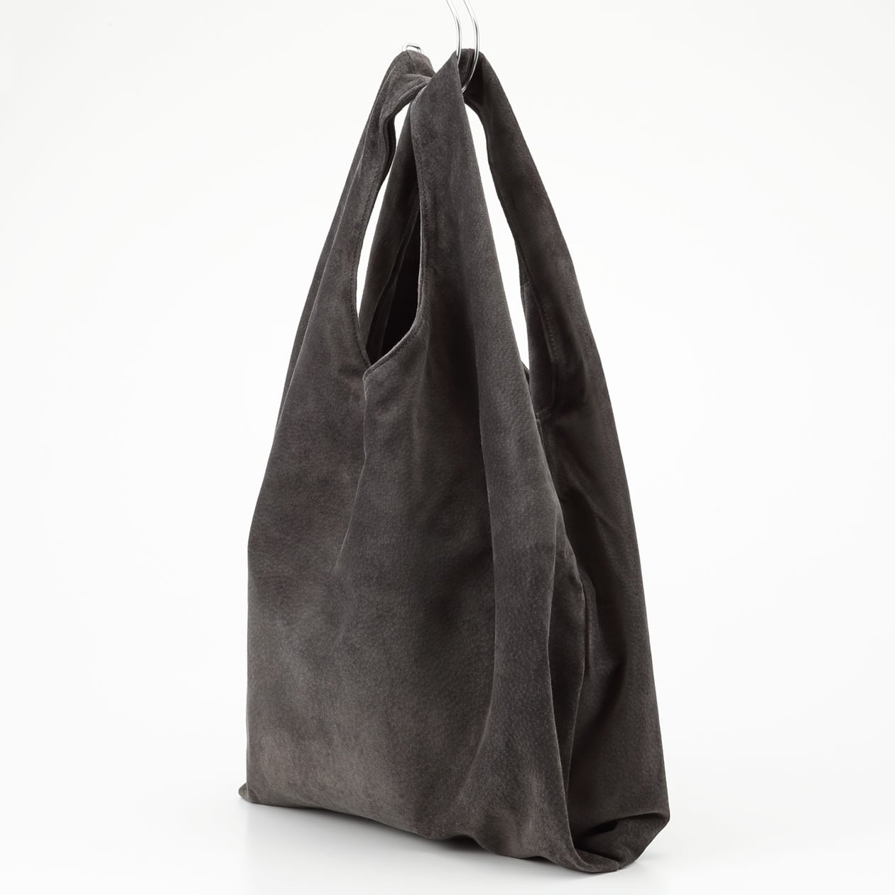 革屋が作った、洗えるショッピングバッグ・グレー