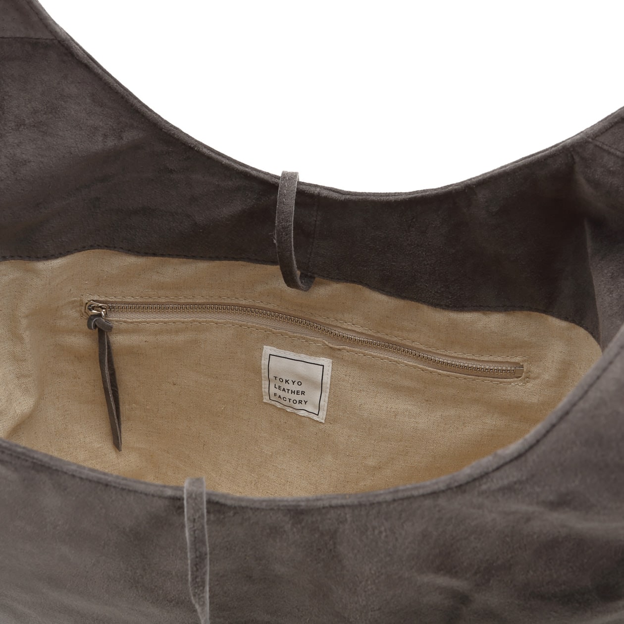 革屋が作った、洗えるショッピングバッグ・グレー